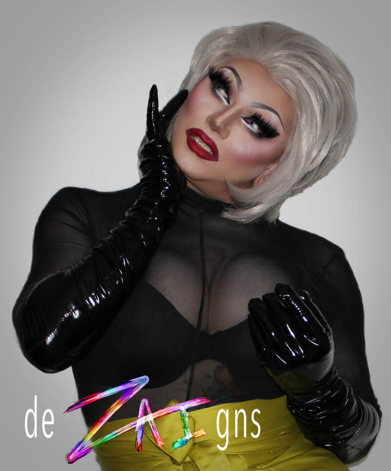 Faux Latex Gloves